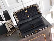 Chanel High quality 25k New Knitting OHANEL black bag 25cm - 5