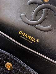 Chanel High quality 25k New Knitting OHANEL black bag 25cm - 4