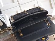 Chanel High quality 25k New Knitting OHANEL black bag 25cm - 3