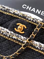 Chanel High quality 25k New Knitting OHANEL black bag 25cm - 2