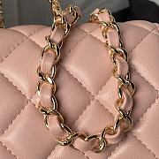 Chanel 24A double C logo handle CF mini pink bag AS4924 - 2