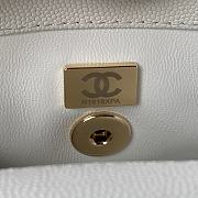 Chanel mini Coco Handle bag white AS2215 13*19*9cm - 5