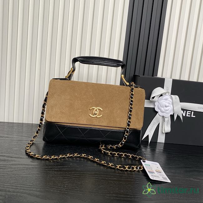Chanel Hobo High quality brown bag AS5637 18×28.5×7.5cm - 1