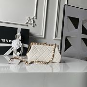 Chanel High quality 26C Pearl Evening Bag white AS5912 10×20×7cm - 1