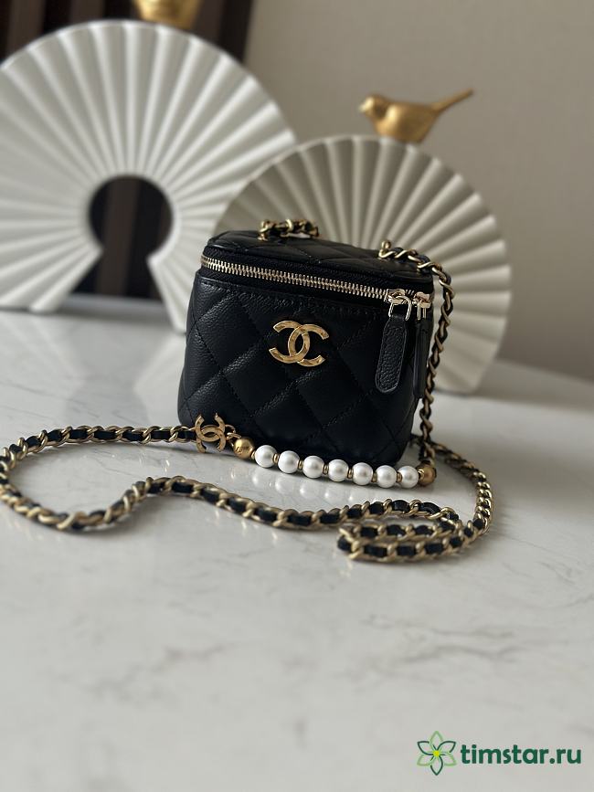 Chanel High quality 25S New Makeup Box Bag black 10.5x8.5x7cm - 1