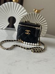 Chanel High quality 25S New Makeup Box Bag black 10.5x8.5x7cm - 6