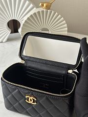 Chanel High quality 25S New Makeup Box Bag black 9.5x17x8cm - 4