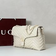 Cucci High quality Marmont white large bag 37.5X21X9cm - 3