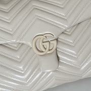 Cucci High quality Marmont white large bag 37.5X21X9cm - 6