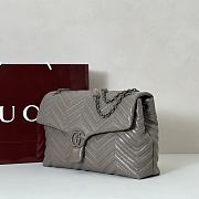 Cucci High quality Marmont large grey bag 850676 37.5X21X9cm - 6