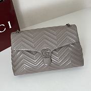 Cucci High quality Marmont large grey bag 850676 37.5X21X9cm - 3