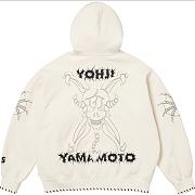 Supreme Y'S BY YOHJI YAMAMOTO ZIP UP HOODED white - 2