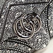 Cucci High quality GG Marmont crystals small shoulder bag 22x12.5x6cm - 2