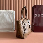 Gucci Emblem crossbody brown bag 25*20*10cm - 5