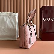 Gucci Emblem crossbody pink bag 25*20*10cm - 6