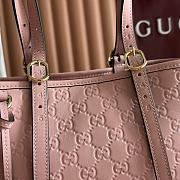 Gucci Emblem crossbody pink bag 25*20*10cm - 3