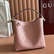 Gucci Emblem crossbody pink bag 19*18*11cm - 6