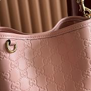 Gucci Emblem crossbody pink bag 19*18*11cm - 2