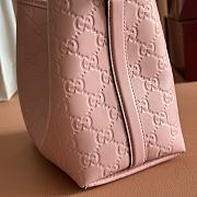 Gucci Emblem crossbody pink bag 19*18*11cm - 3