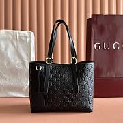 Gucci Emblem crossbody black bag 25*20*10cm - 1