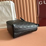 Gucci Emblem crossbody black bag 25*20*10cm - 6
