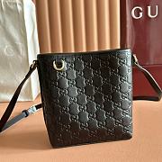 Gucci Emblem crossbody black bag 15*18*8cm - 3