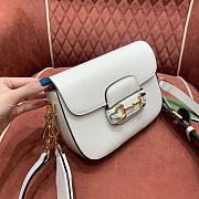 Gucci Horsebit 1955 white crossbody bag 20.5*14*5cm - 3