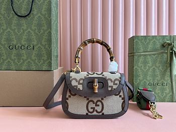 Gucci Bamboo crossbody bag 21*15*7cm