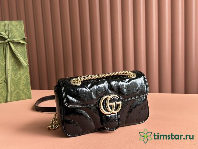 Gucci GG Marmont black crossbody bag 22*13*6cm - 1