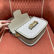 Gucci Horsebit 1955 crossbody white bag 20.5*14*5cm - 2