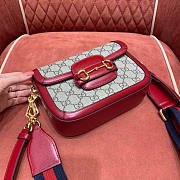 Gucci Horsebit 1955 crossbody red bag 20.5*14*5cm - 3