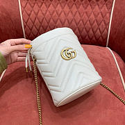 Gucci GG Marmont crossbody white bag 19*17*10cm - 4