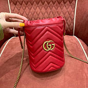 Gucci GG Marmont crossbody red bag 19*17*10cm - 1