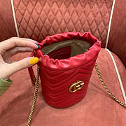 Gucci GG Marmont crossbody red bag 19*17*10cm - 3