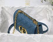 DIOR CARO blue BAG M9241U 20x12x7cm  - 3