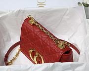 DIOR CARO Red BAG M9241U 20x12x7cm  - 4