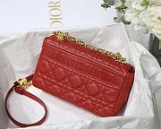 DIOR CARO Red BAG M9241U 20x12x7cm  - 2
