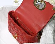 DIOR CARO Red BAG M9241U 20x12x7cm  - 3