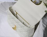 DIOR CARO White BAG M9241U 20x12x7cm  - 4