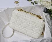 DIOR CARO White BAG M9241U 20x12x7cm  - 2