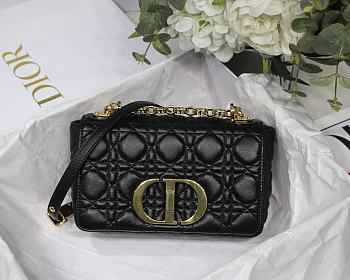 DIOR CARO Black BAG M9241U 20x12x7cm