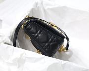DIOR CARO Black BAG M9241U 20x12x7cm - 6