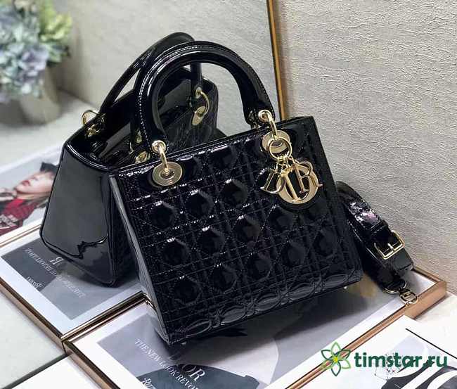 Dior Lady Shoulder Bag black 24cm - 1