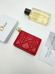DIOR Red WALLET 10.5x7.5x2.5cm - 1