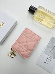 DIOR Pink WALLET 10.5x7.5x2.5cm - 2