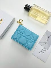 DIOR Blue WALLET 10.5x7.5x2.5cm - 1