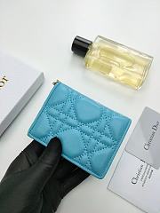 DIOR Blue WALLET 10.5x7.5x2.5cm - 5