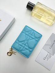 DIOR Blue WALLET 10.5x7.5x2.5cm - 2