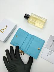 DIOR Blue WALLET 10.5x7.5x2.5cm - 3
