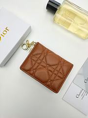 DIOR Brown WALLET 10.5x7.5x2.5cm - 1
